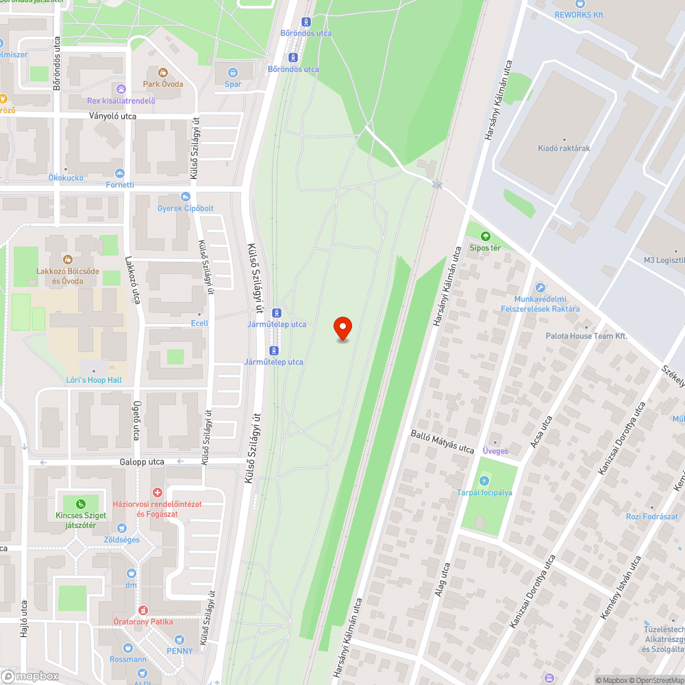 Szemét a fal mögött bejelentés helye