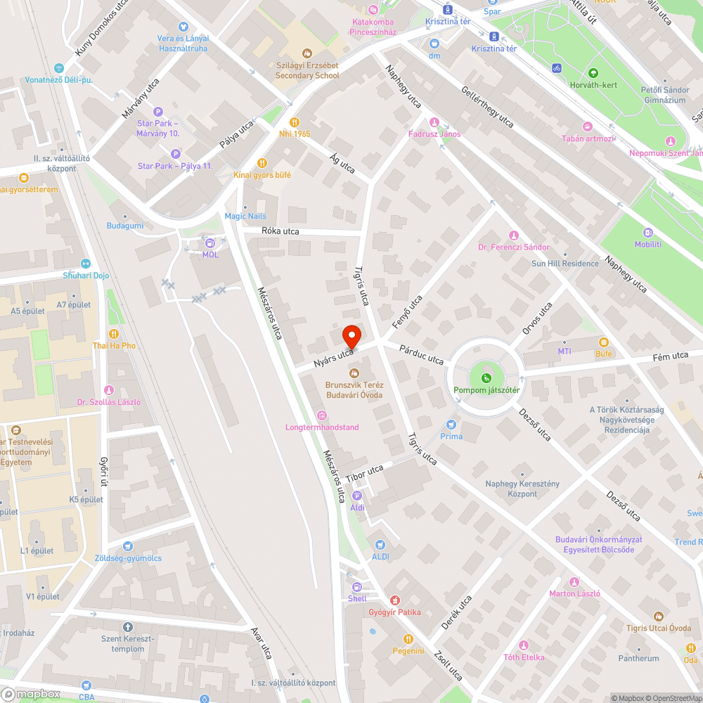 Járdán várakozó gépjárművek bejelentés helye