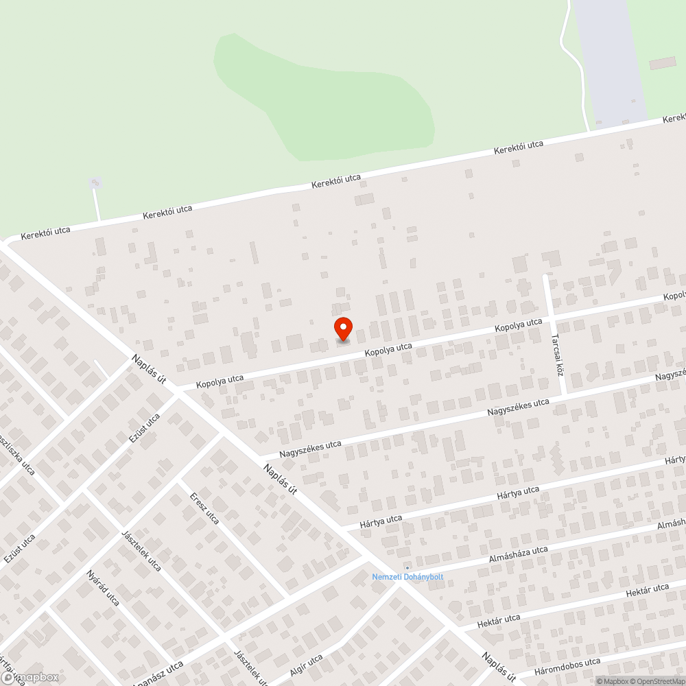 Lakóövezeti kátyú bejelentés helye