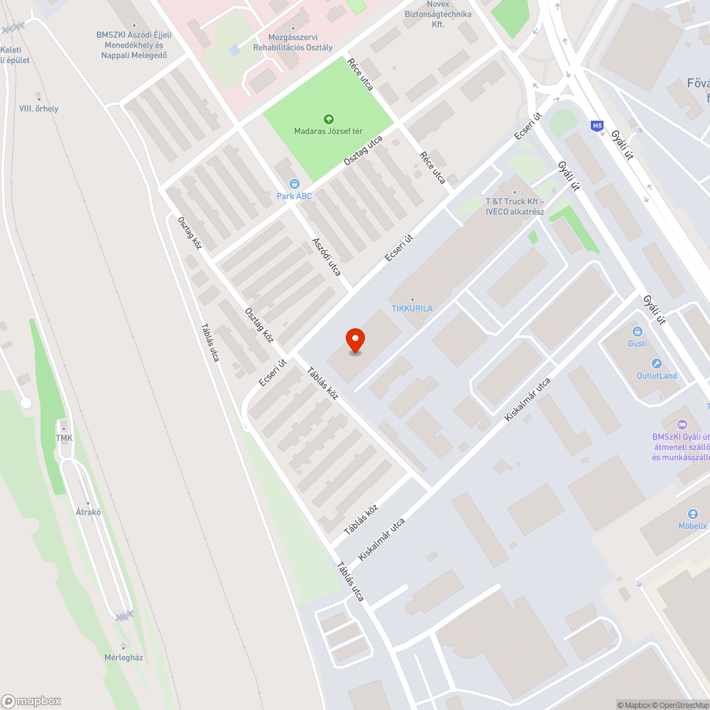 Közlekedésre alkalmatlan gépjármű bejelentés helye