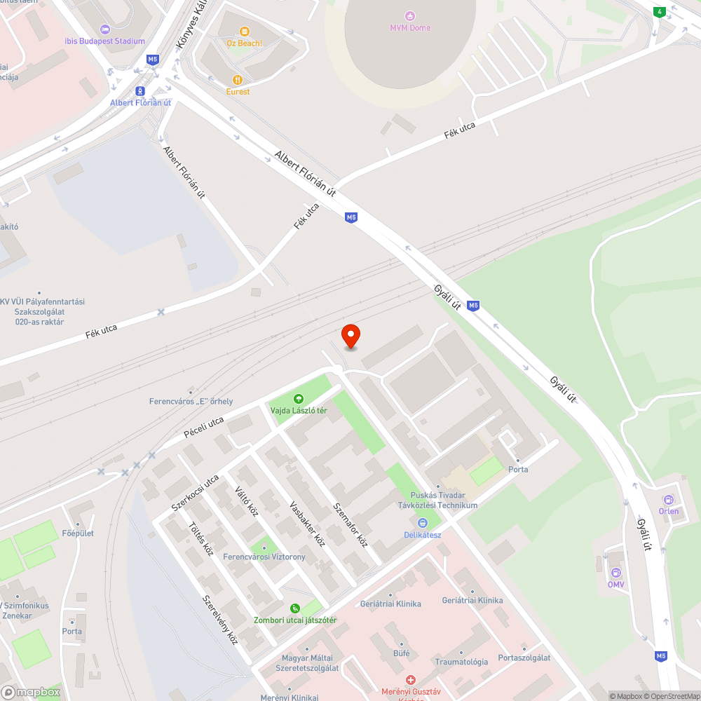 Szemetes terület bejelentés helye