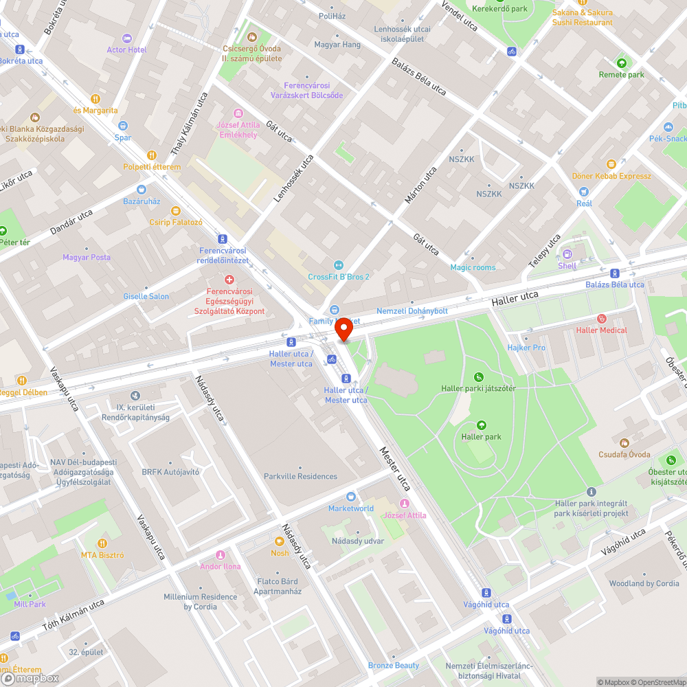 Megsüllyedt fedlap bejelentés helye