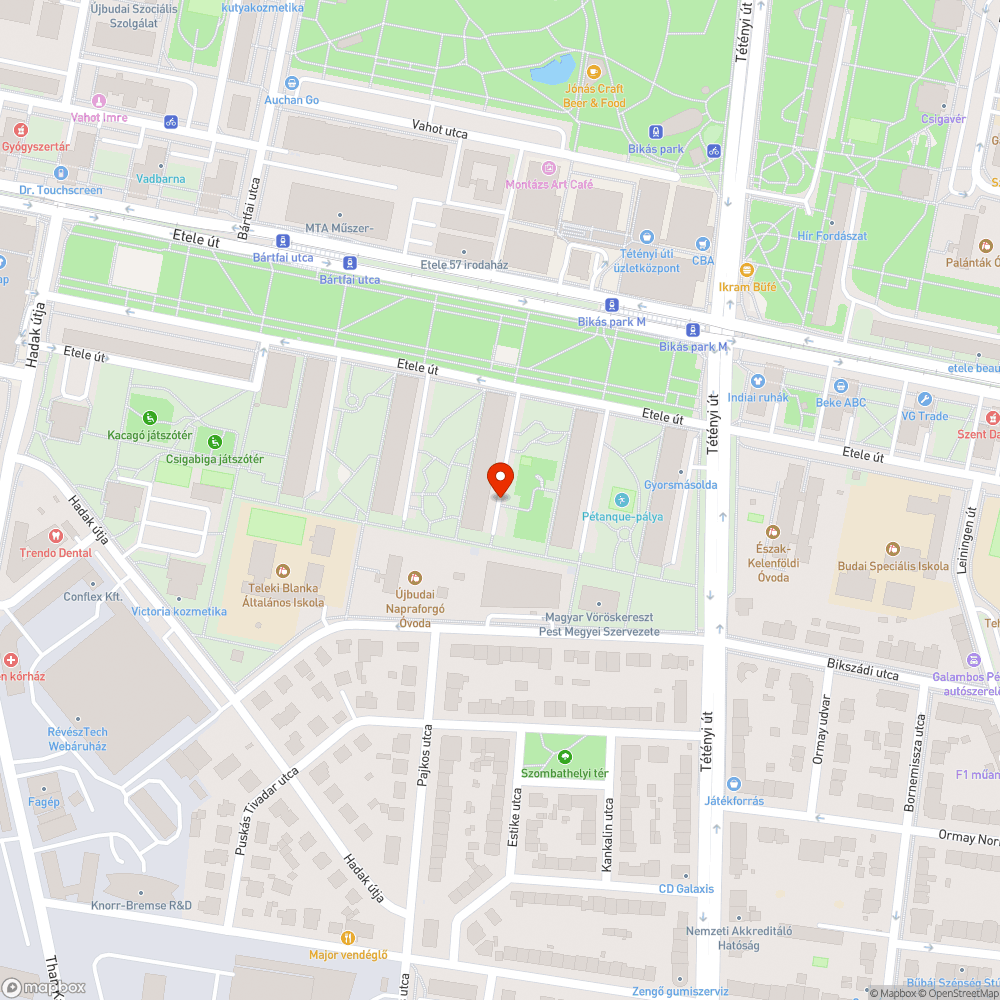 Nem záródó kapu bejelentés helye