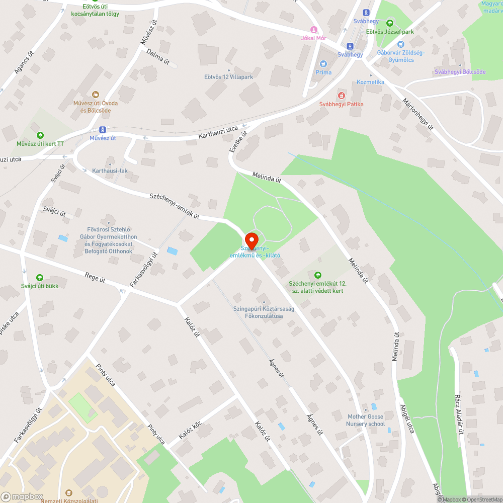 Kidőlt parkolást akadályozó zöld oszlop bejelentés helye