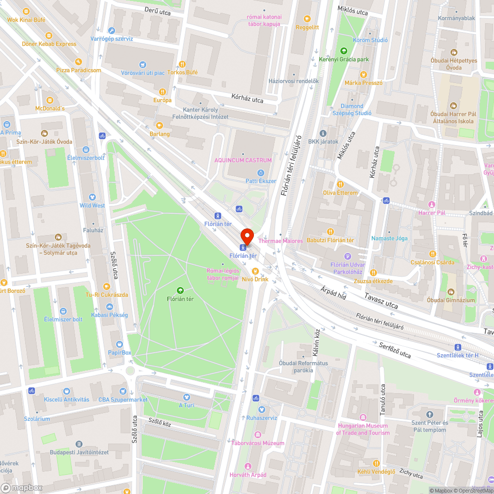 Sok madárürülék a Flórián téri aluljáróban bejelentés helye