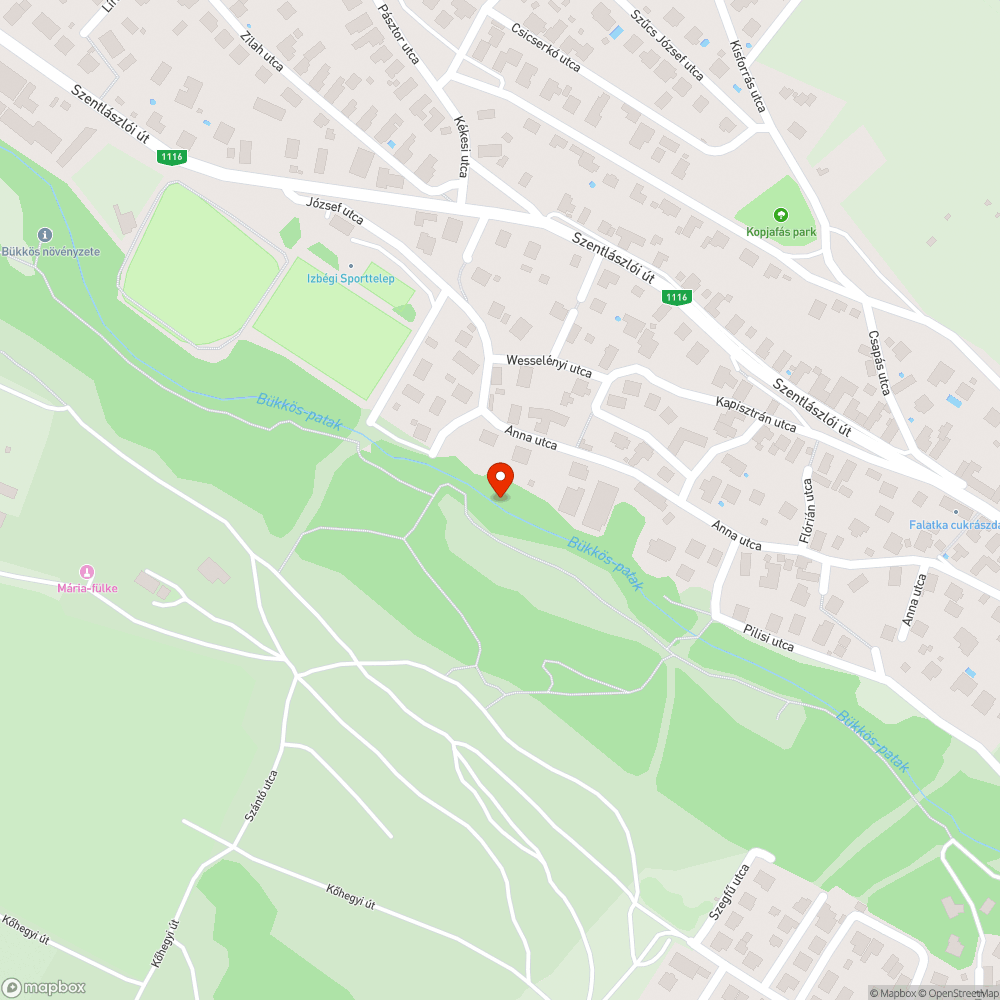 Bükkös patakba egy 200l-es olajos hordó bejelentés helye