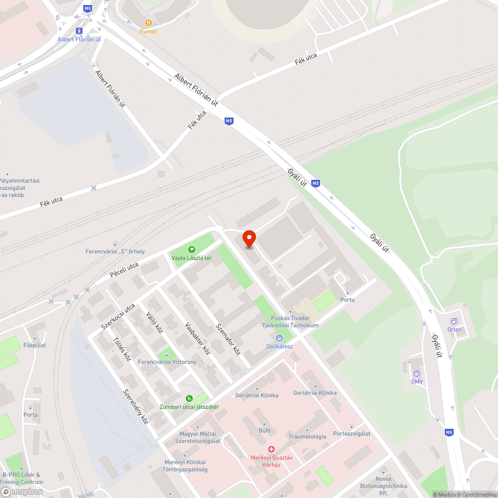 Üres fahelyek bejelentés helye