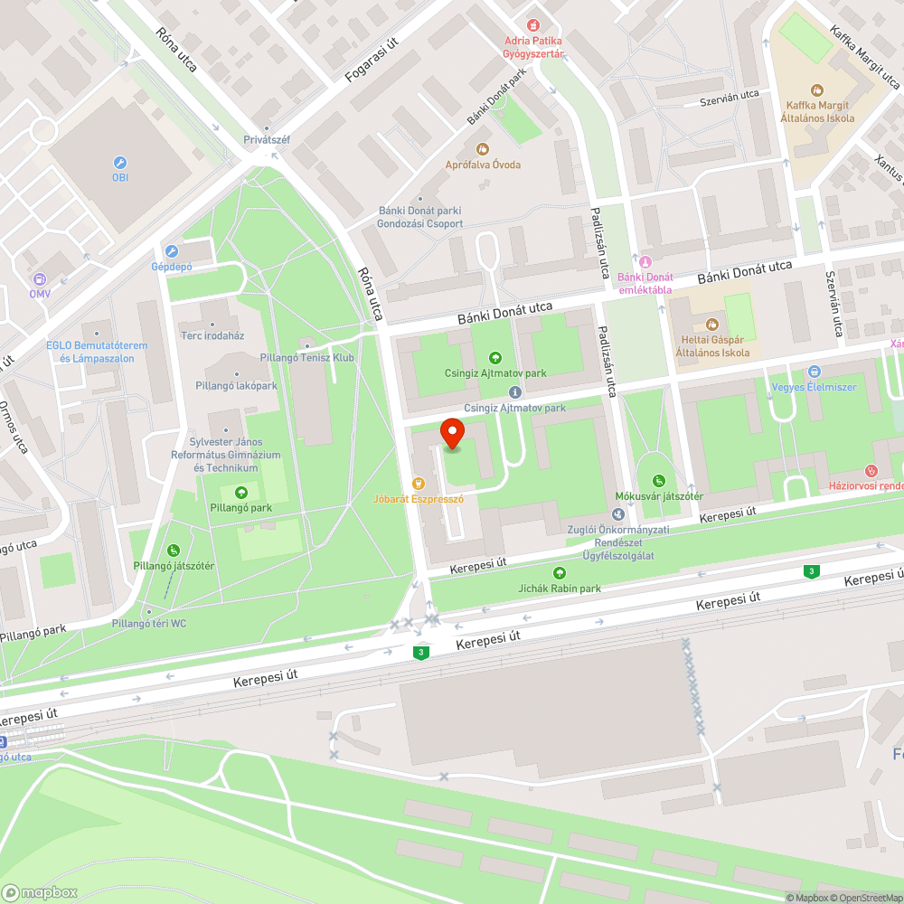 Olajfolt bejelentés helye