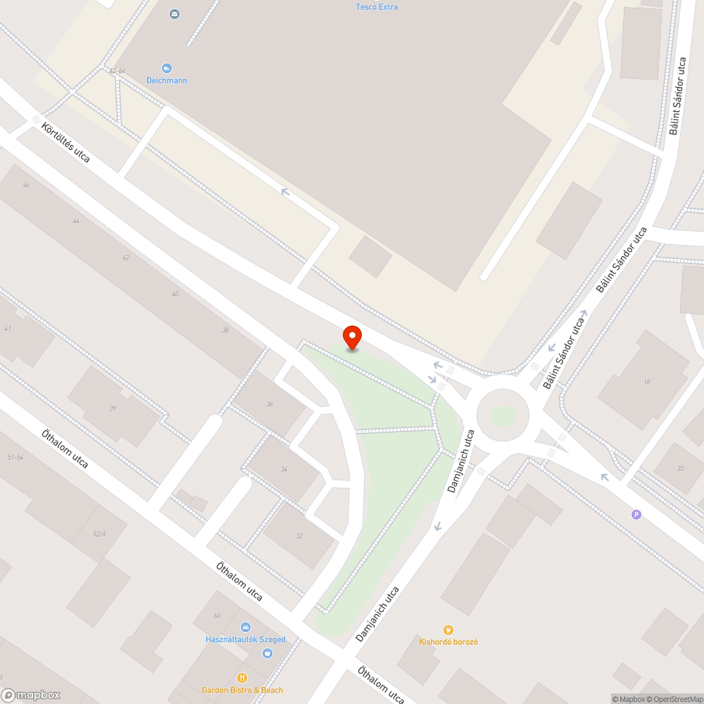 Kiégett lámpa bejelentés helye