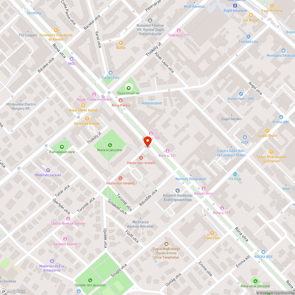 Torontál utcai rendelő mellett sitt bejelentés helye