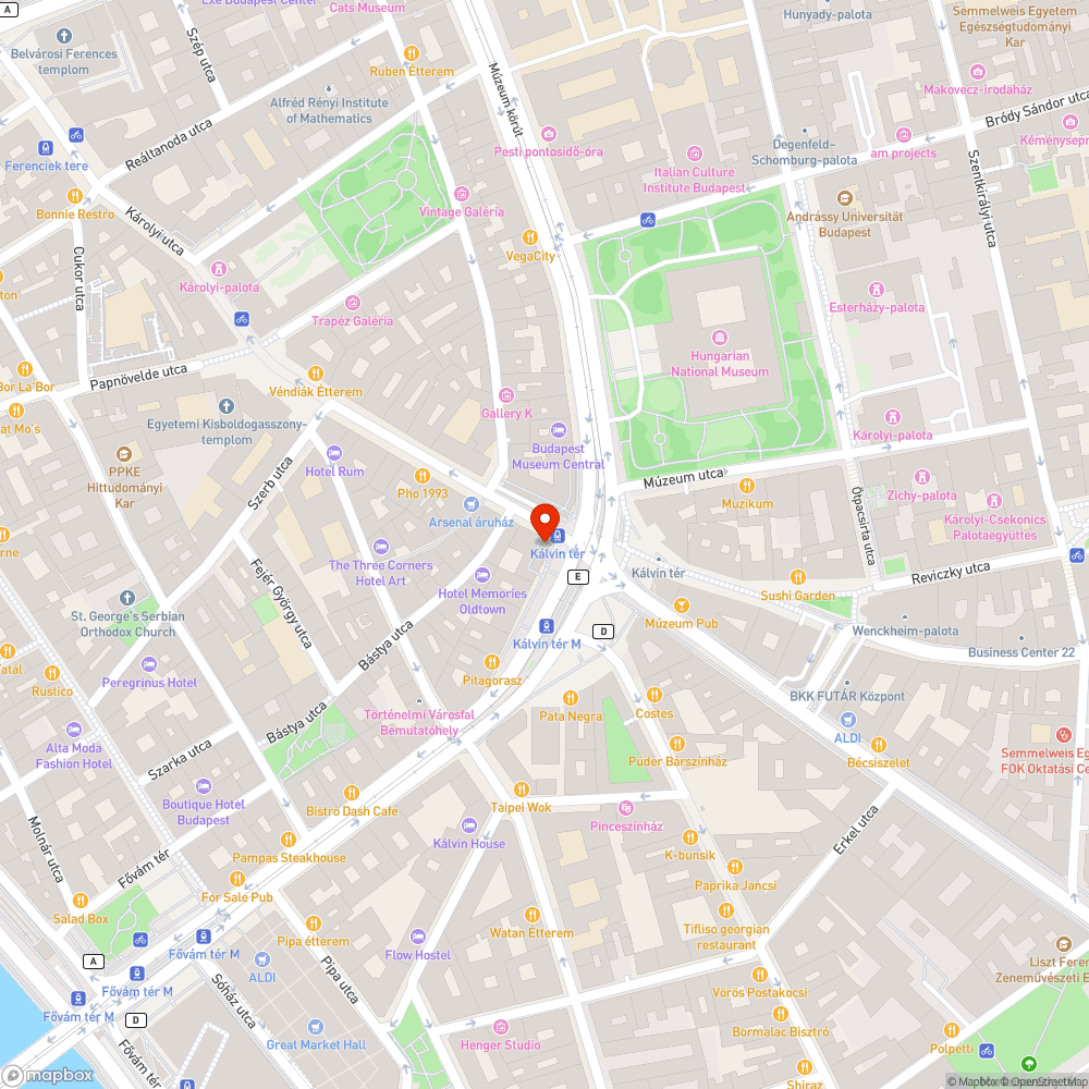 Kálvin aluljáró lámpák hibája bejelentés helye