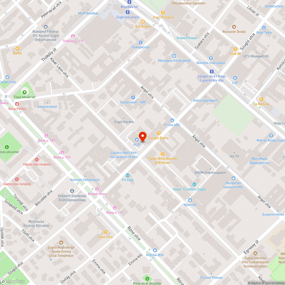 Eldugult vízelvezető az Aldi parkolóban bejelentés helye