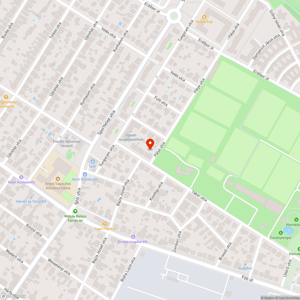 Kátyús úttest bejelentés helye