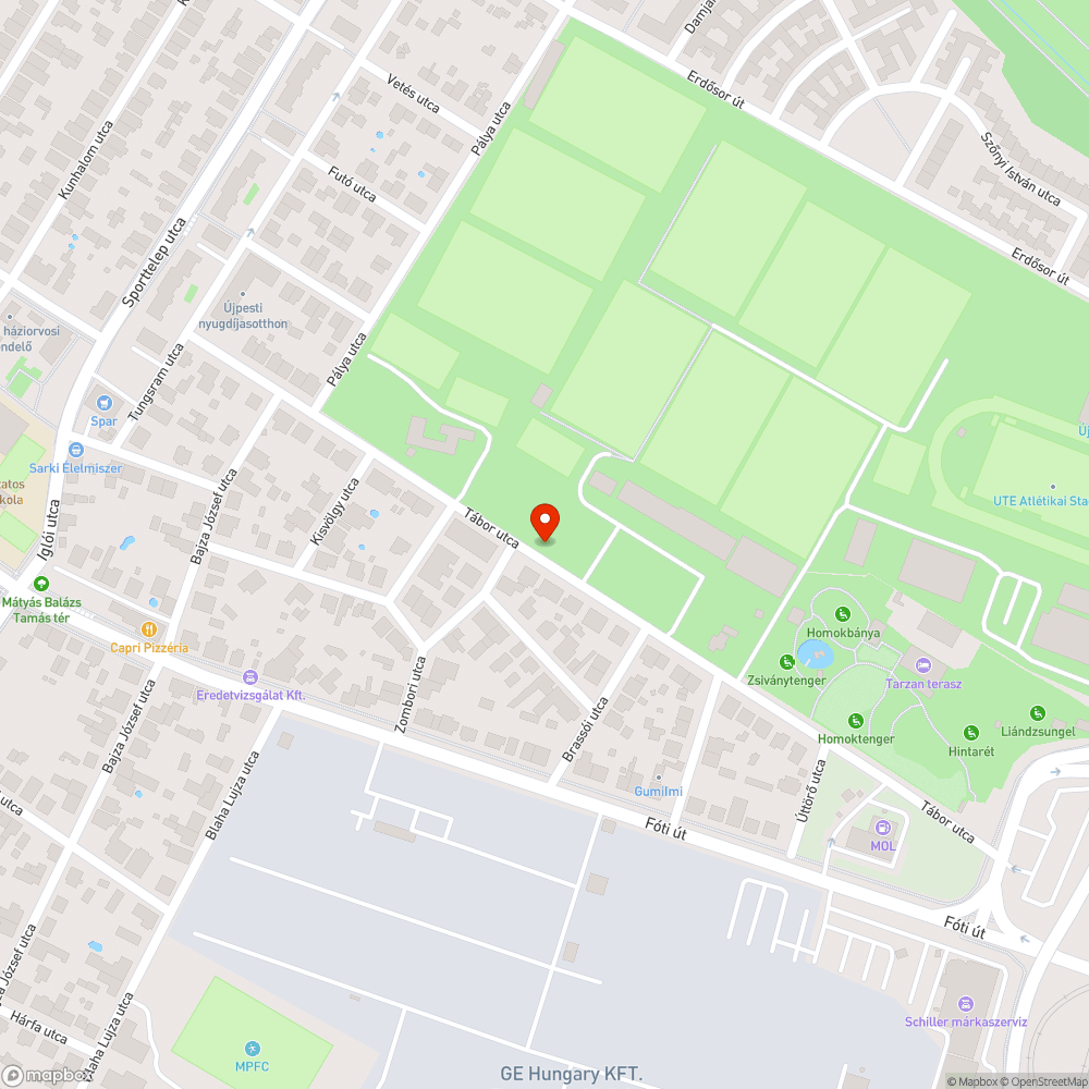 Kátyús úttest bejelentés helye