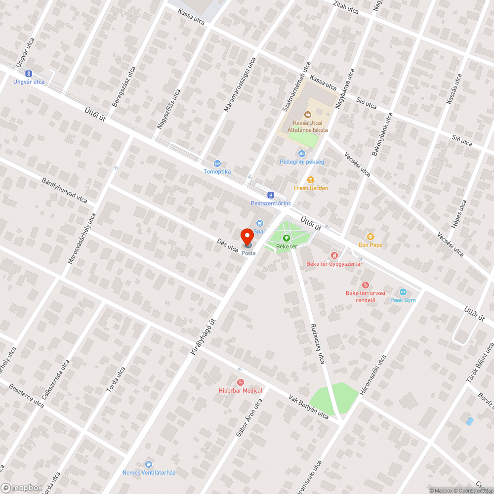 Kerületi beltenger bejelentés helye