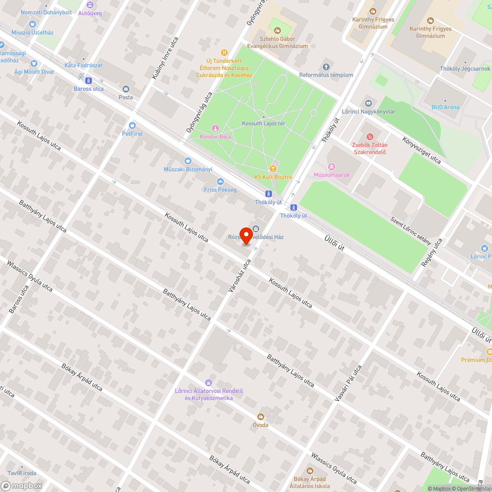 Beszakadt járdasziget bejelentés helye