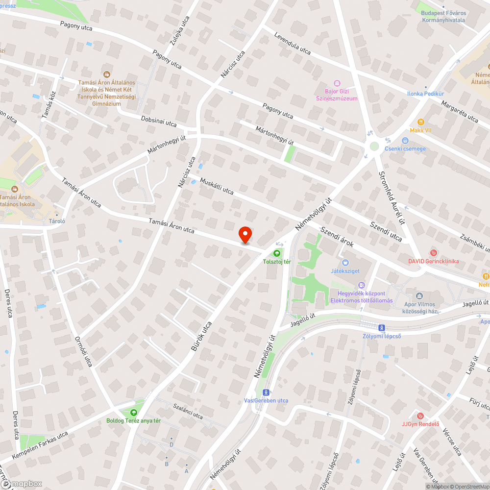 Kátyú bejelentés helye