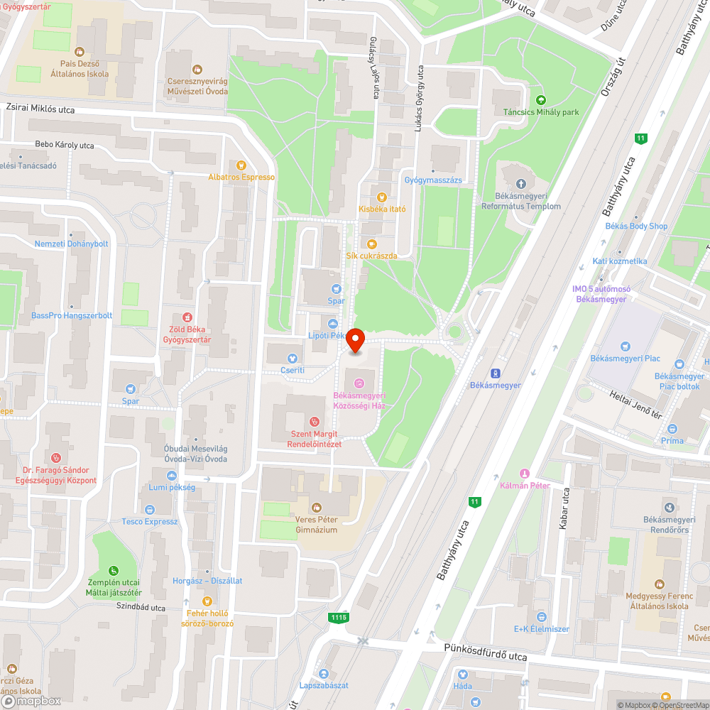 Kiégett lámpa bejelentés helye