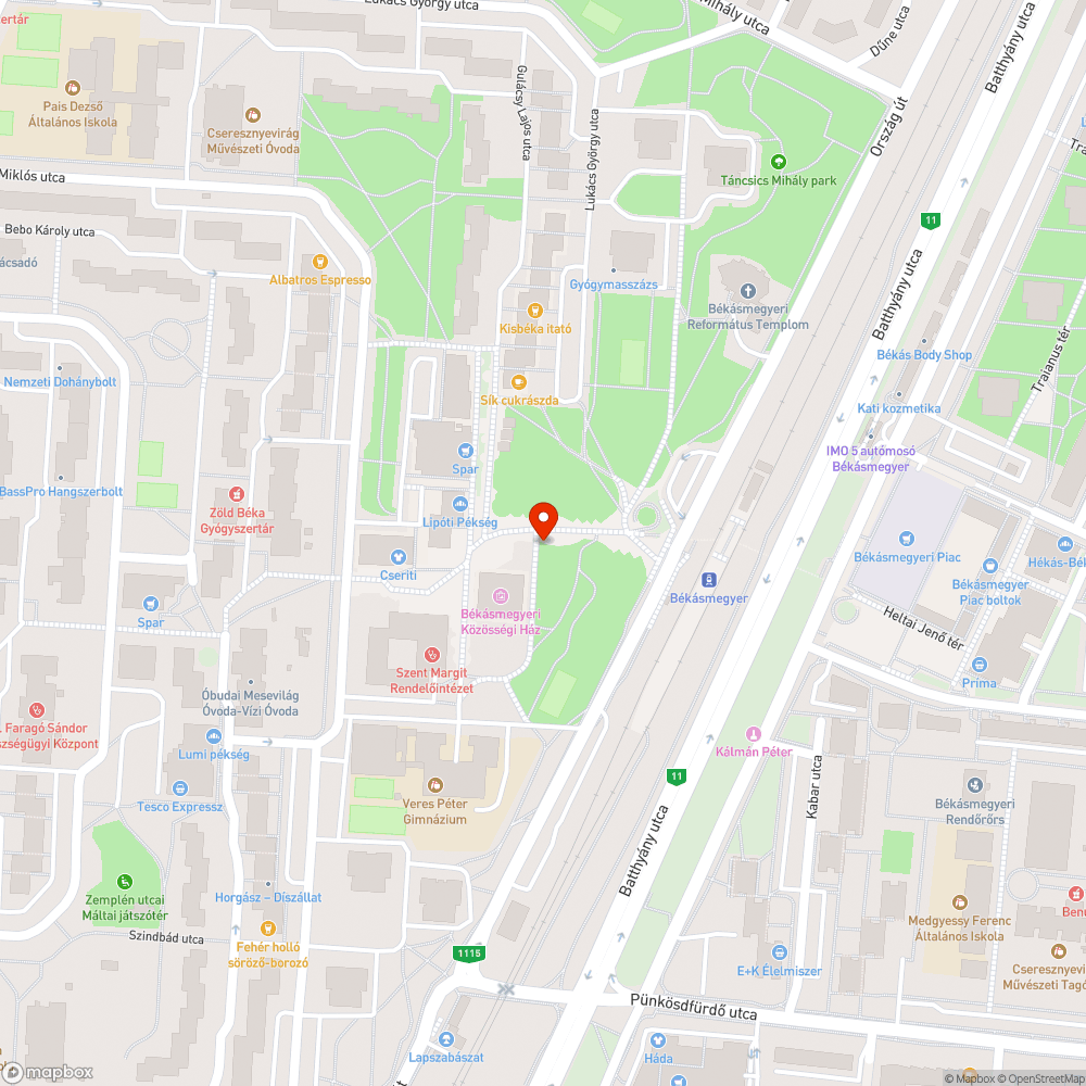 Lehangoló zöldterület bejelentés helye