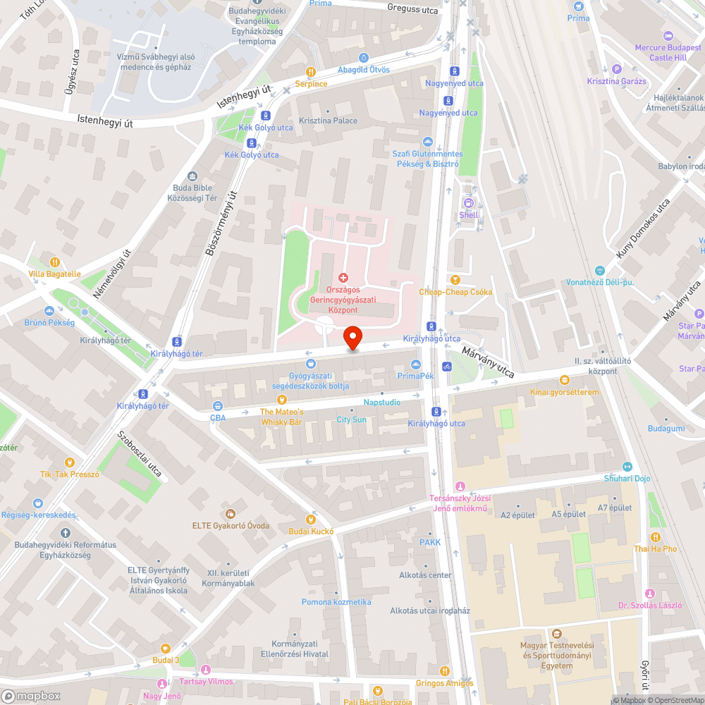 Eltömődött víznyelő bejelentés helye