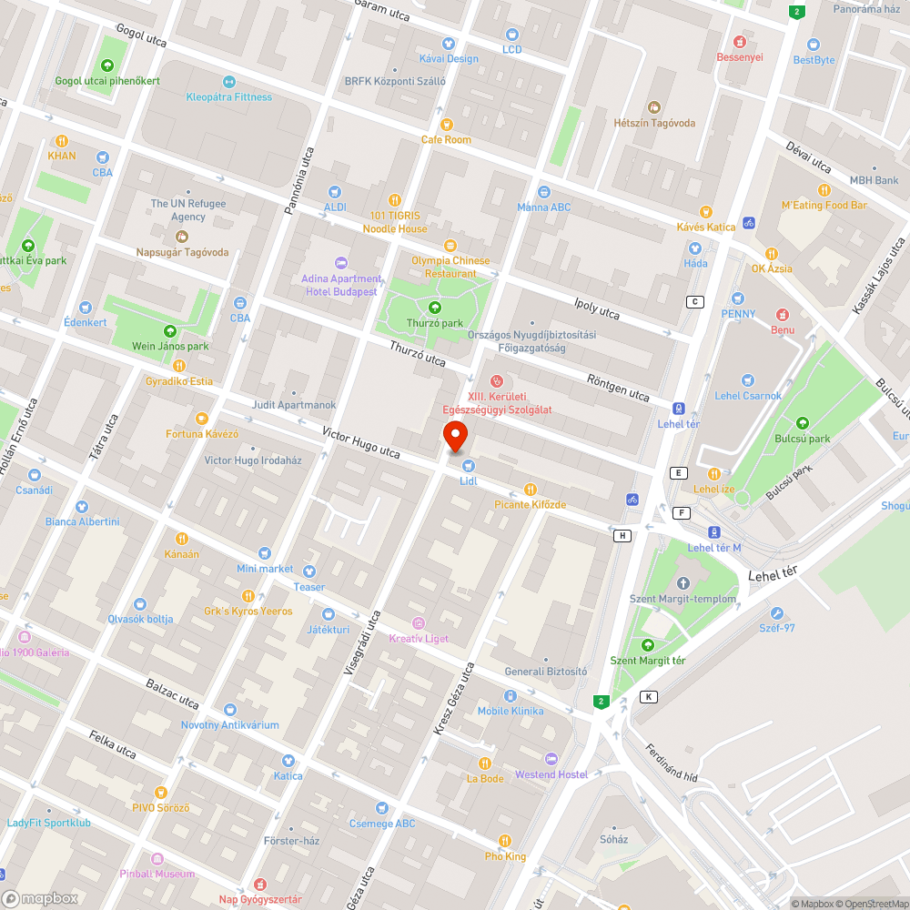 Süllyedt járda bejelentés helye