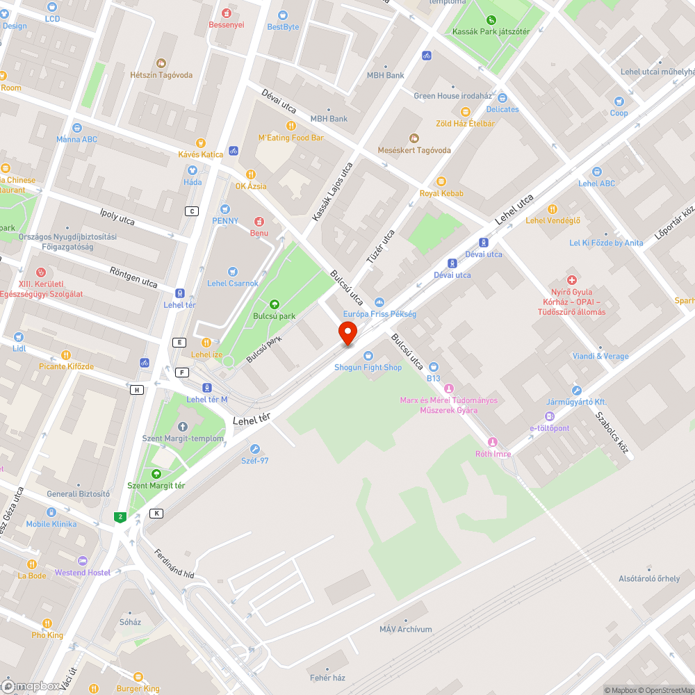 Sérült út bejelentés helye