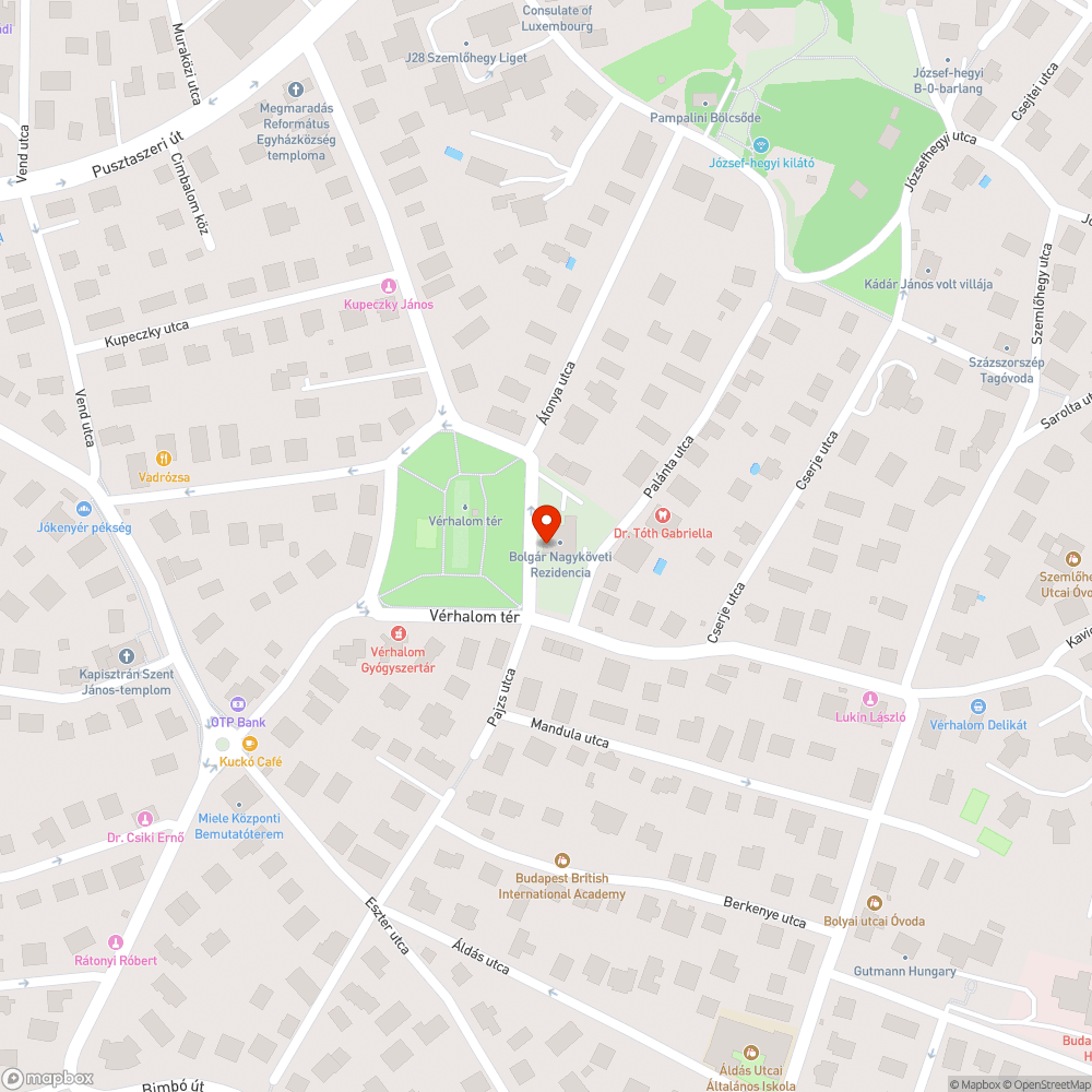 Törött pad bejelentés helye