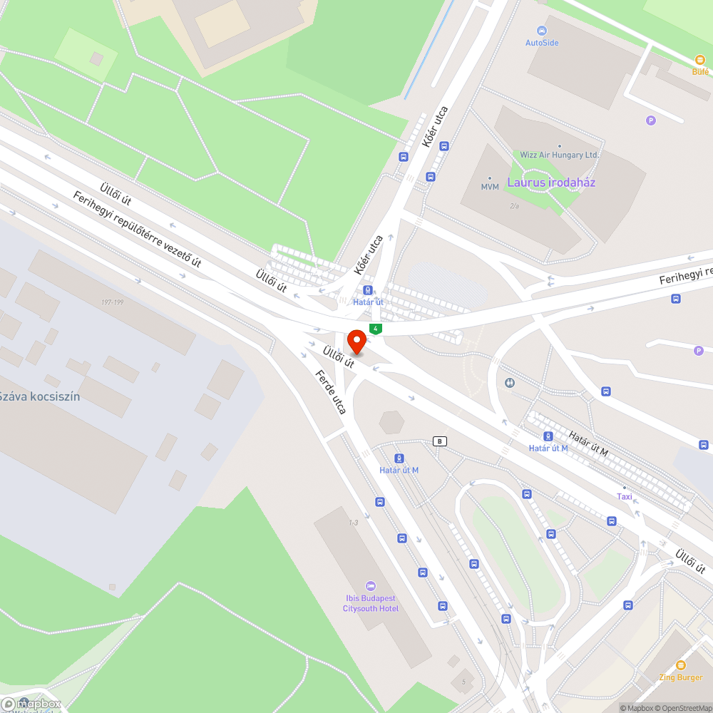 Takarítatalan aluljáró bejelentés helye