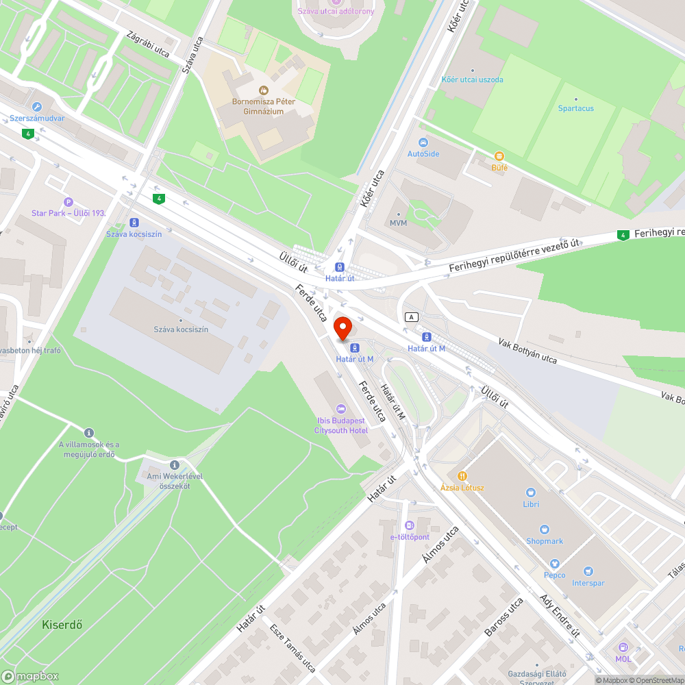 Szemetes buszegállók bejelentés helye