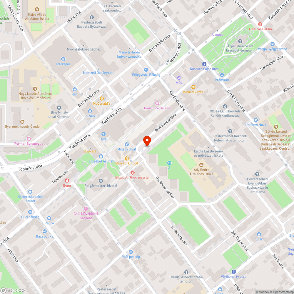 Víz alatt a parkoló bejelentés helye