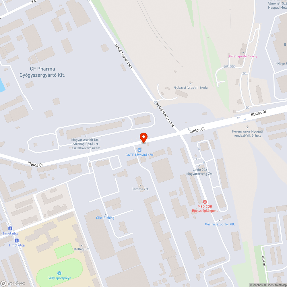 Tönkrement járda bejelentés helye