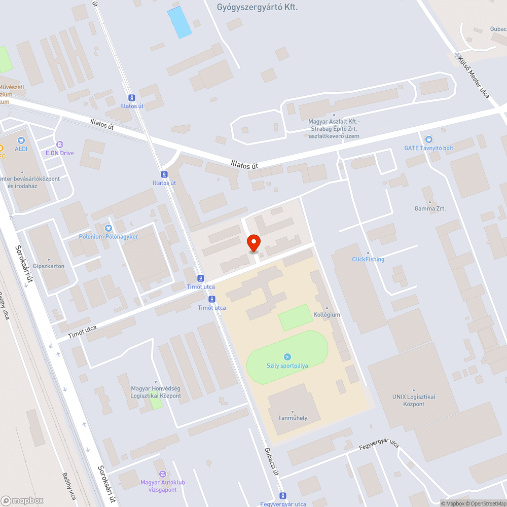 Kidöntött tábla bejelentés helye