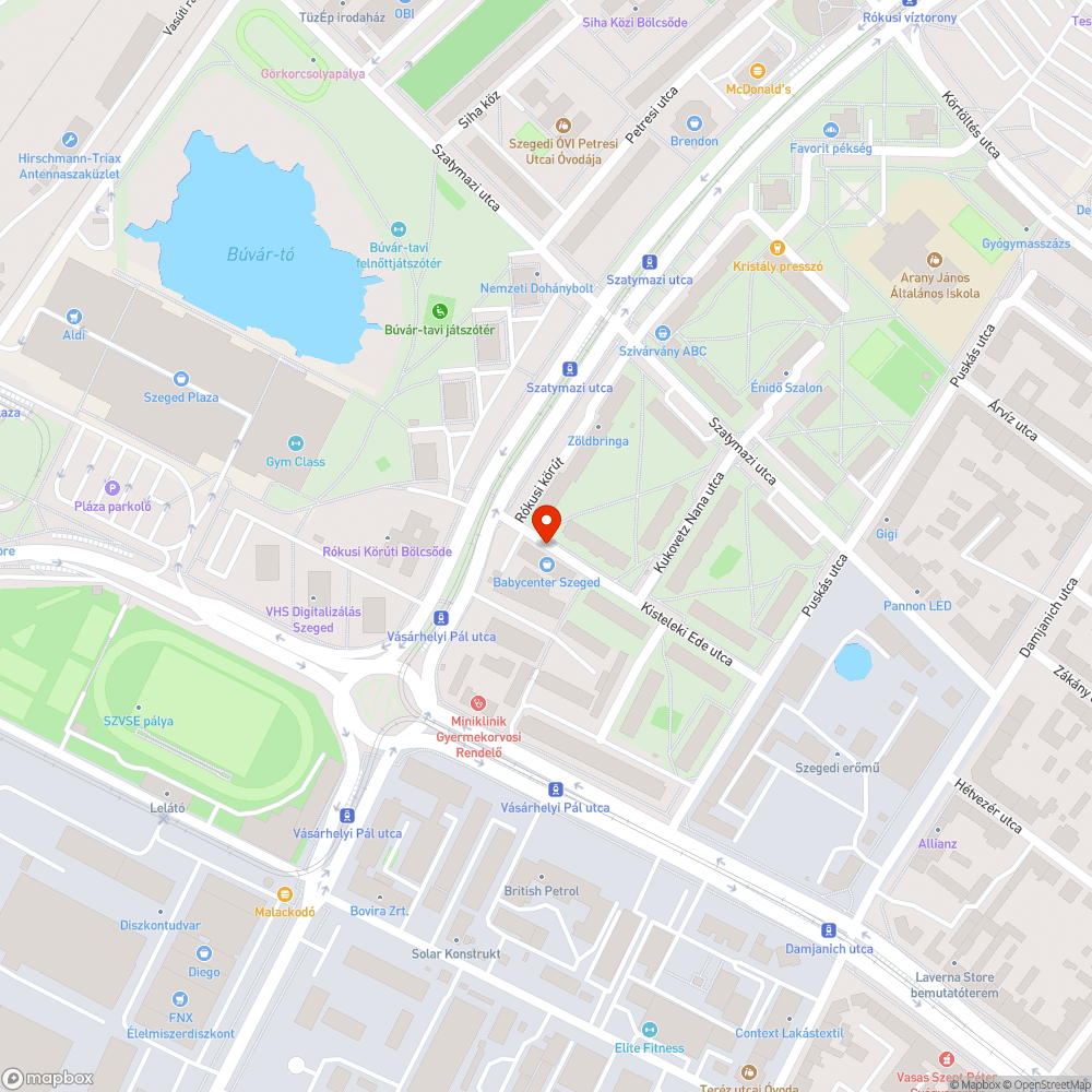 Elhagyott autó bejelentés helye