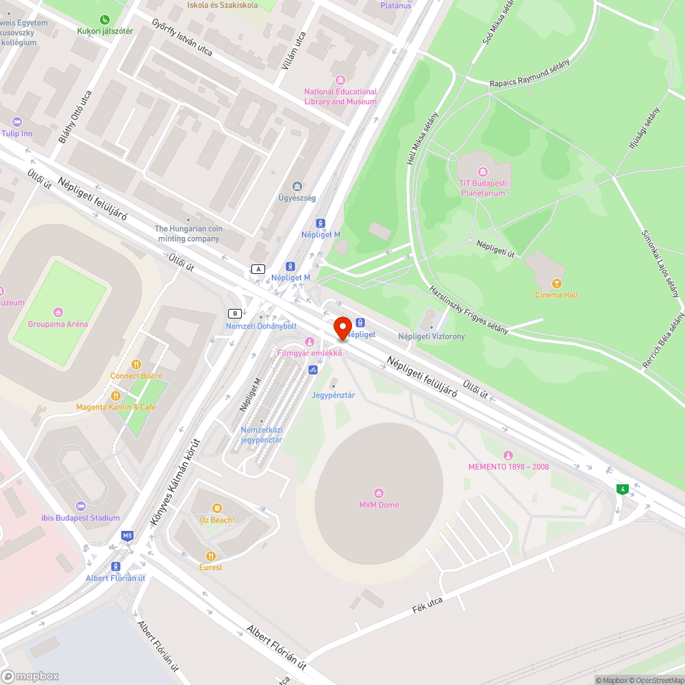 Kiégett közlekedési lámpa bejelentés helye