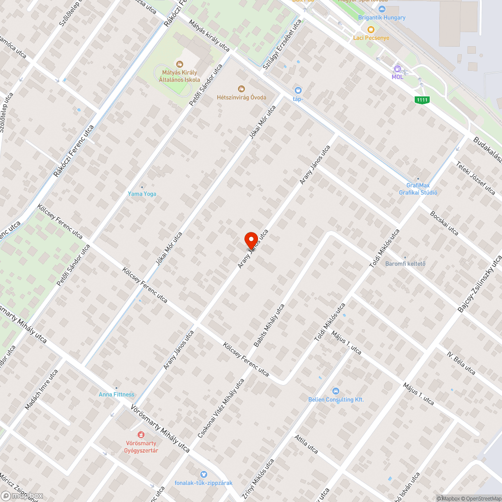 Mély kátyú bejelentés helye