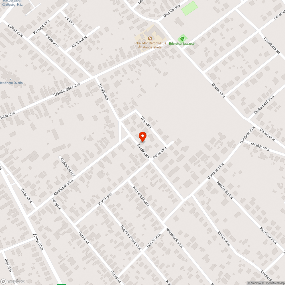 Kátyú bejelentés helye