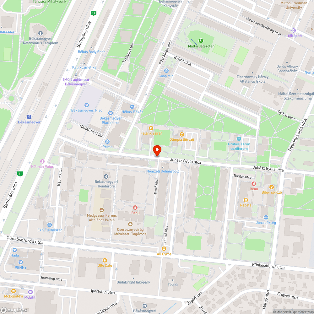 Zebra hiánya #2 bejelentés helye