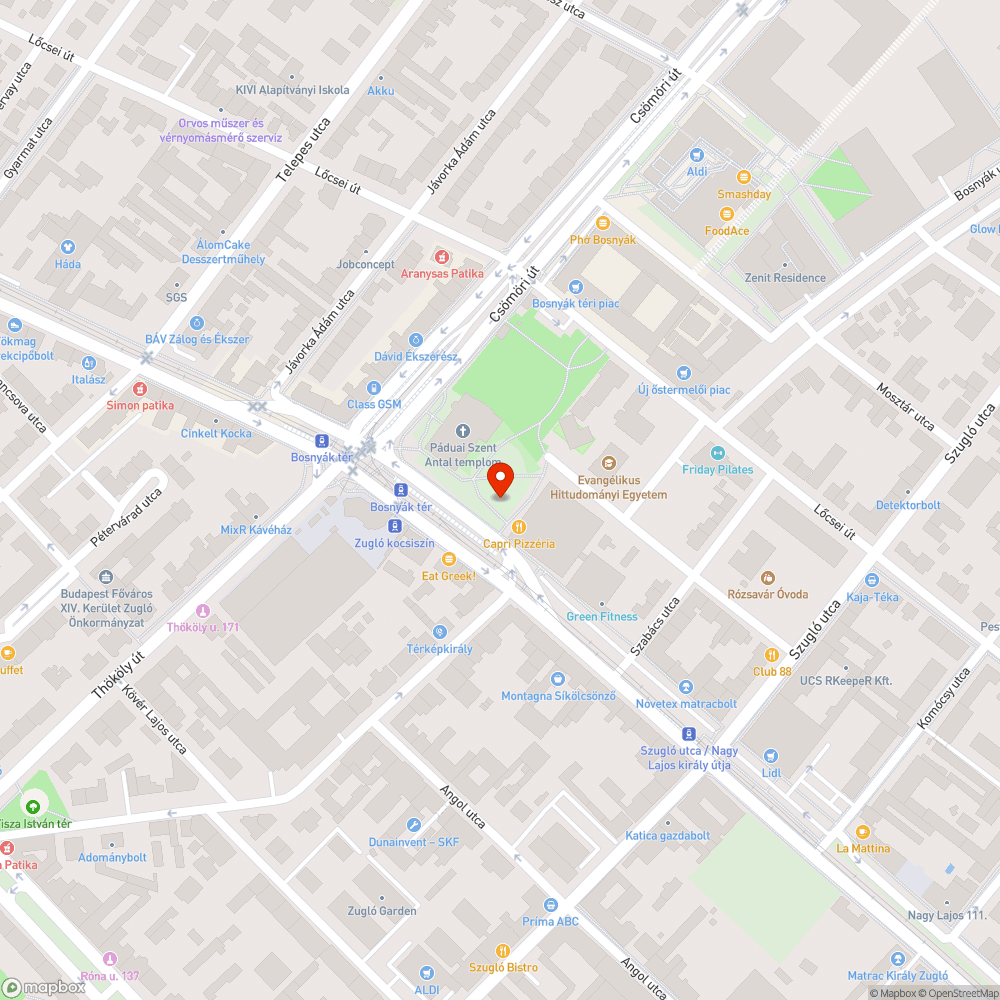 Botlásveszélyes járda/favédő rács bejelentés helye