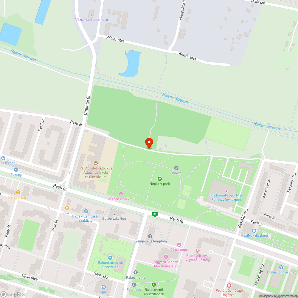 Szemét bejelentés helye