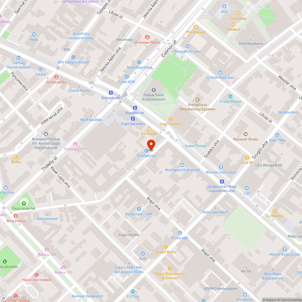 Beszakadt aszfalt bejelentés helye