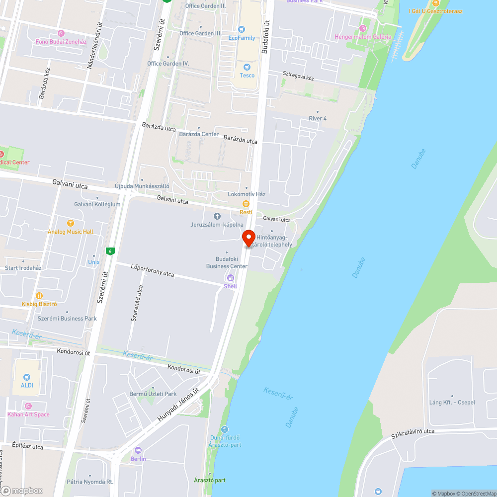 Hiányos aszfalt a víznyelő körül bejelentés helye