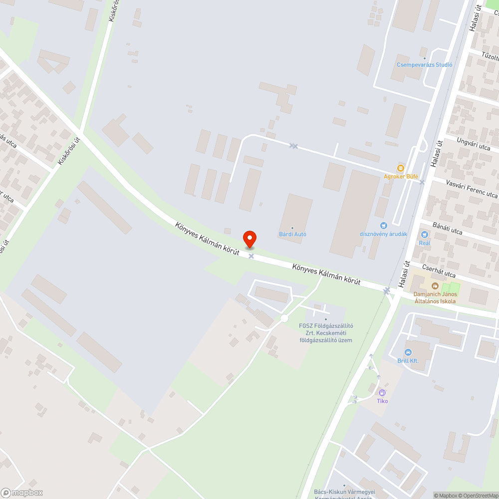 Kátyú a Könyves Kálmán körúton bejelentés helye