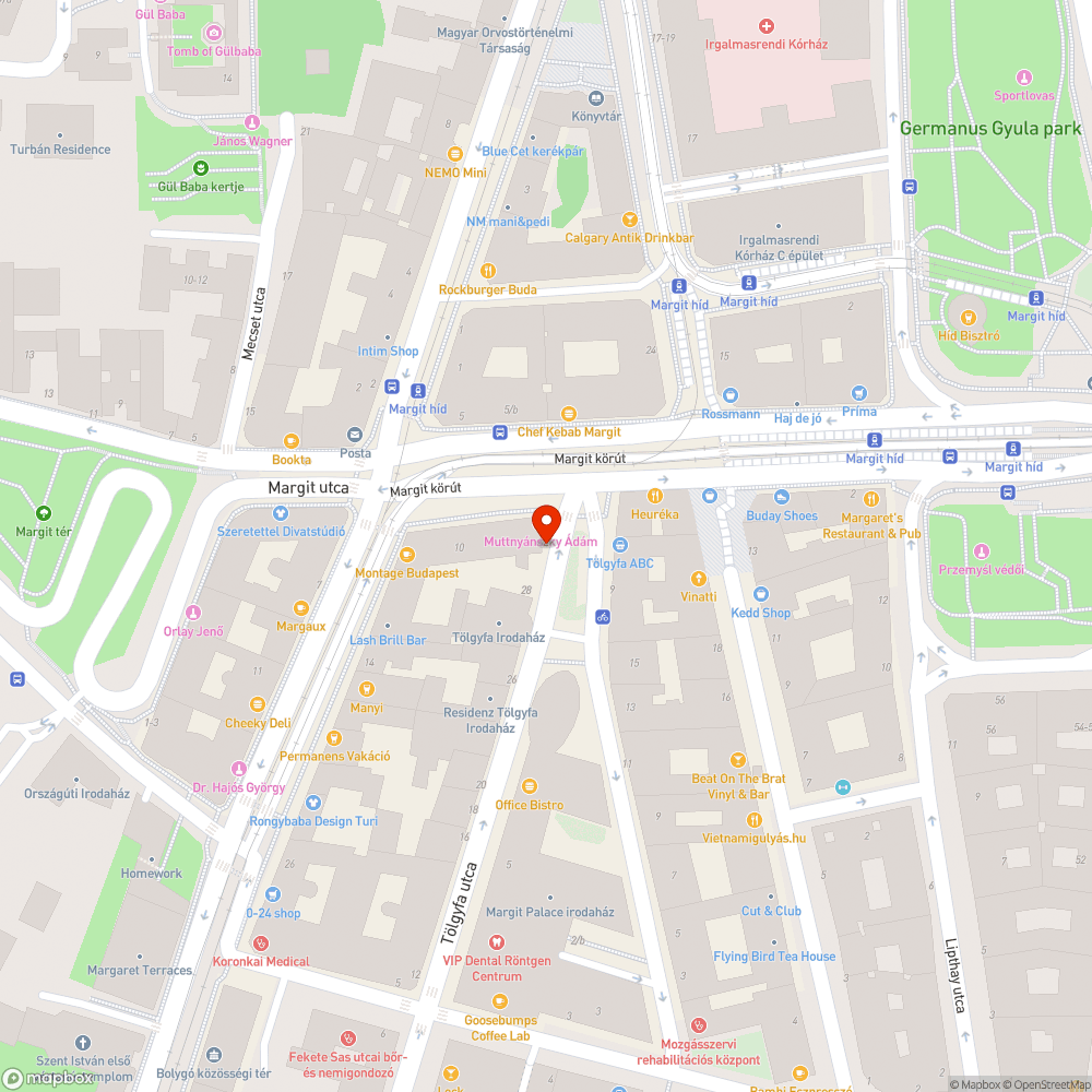 Ismeretlen kátyú bejelentés helye