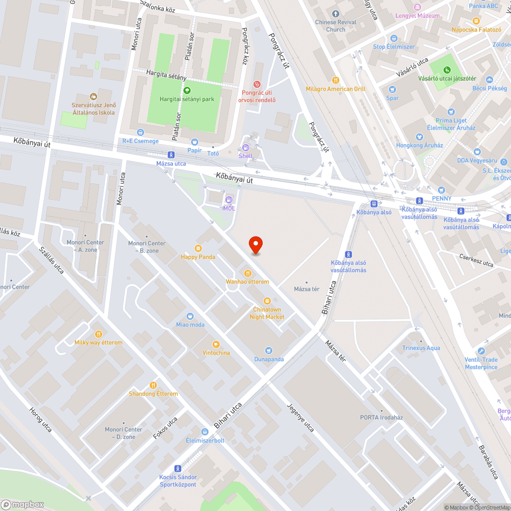 Üres oszlop bejelentés helye