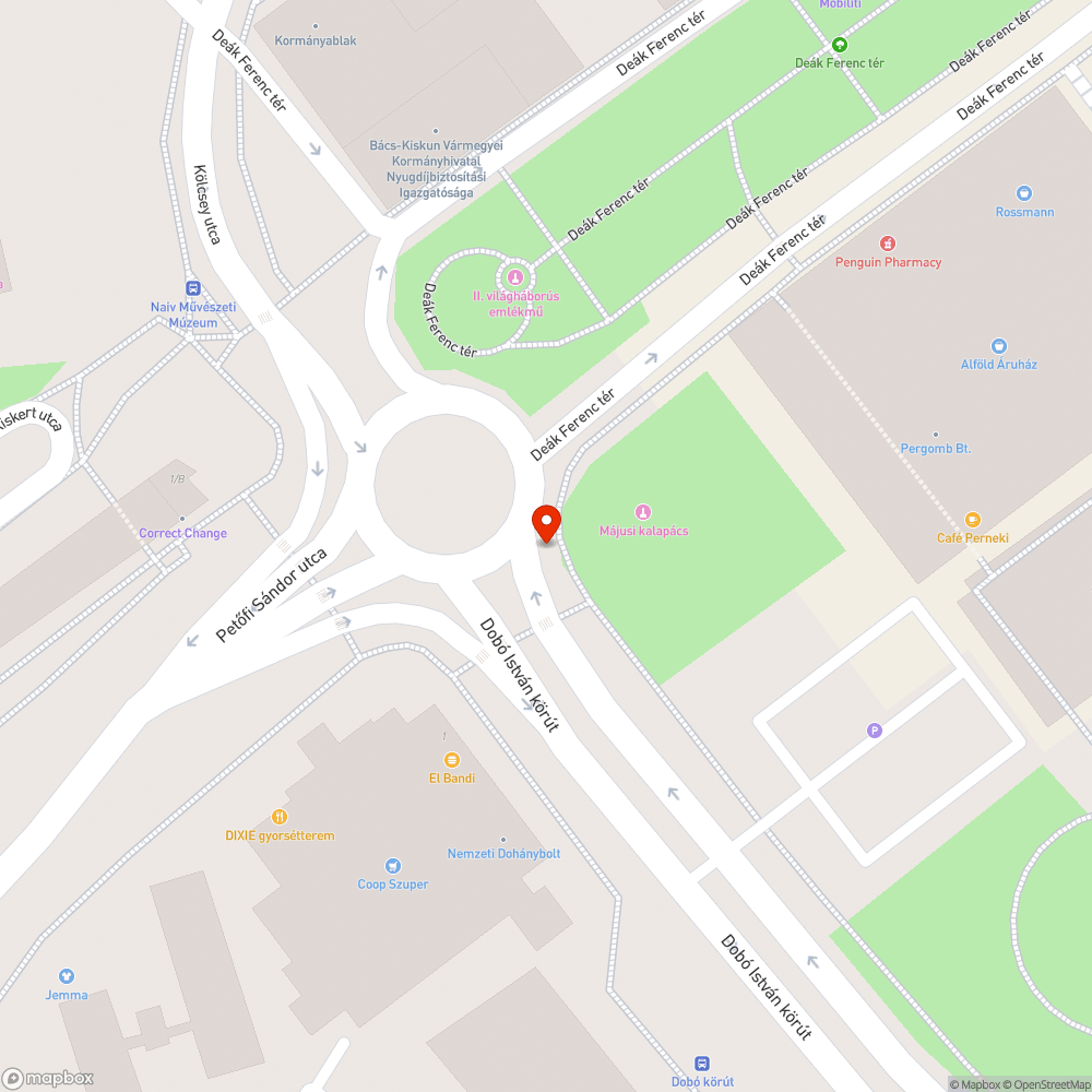 Nem működő lámpán bejelentés helye