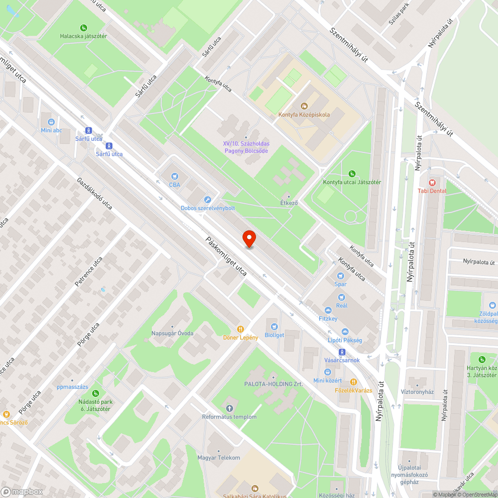 Parkoló állapota bejelentés helye