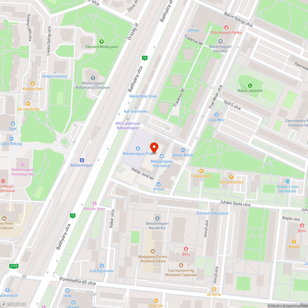 Padok egy kupacban bejelentés helye