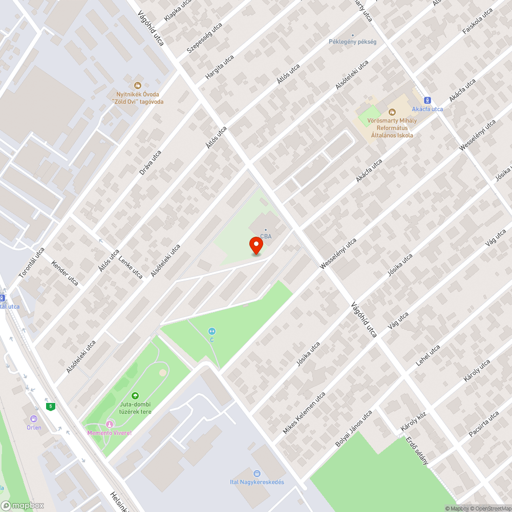 Elhagyott Punto bejelentés helye