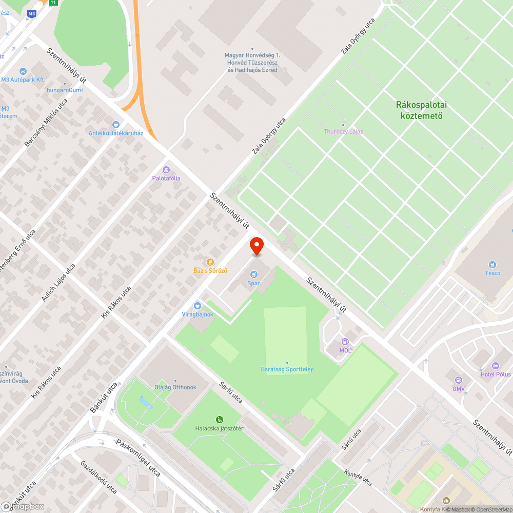 Kitaposott, gondozatlan áruházi zöldfelület bejelentés helye