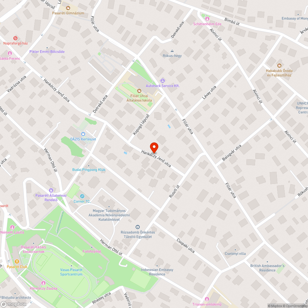 Elhagyott jármű bejelentés helye